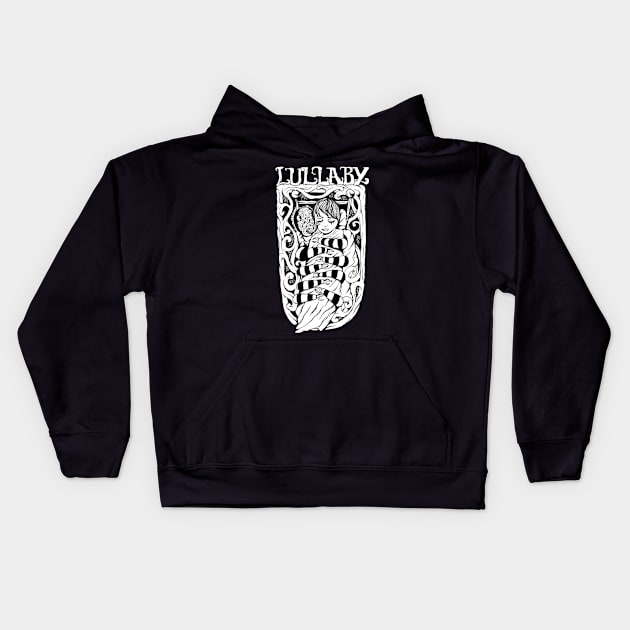 Lullaby - The Cure illustrated lyrics. Kids Hoodie by bangart